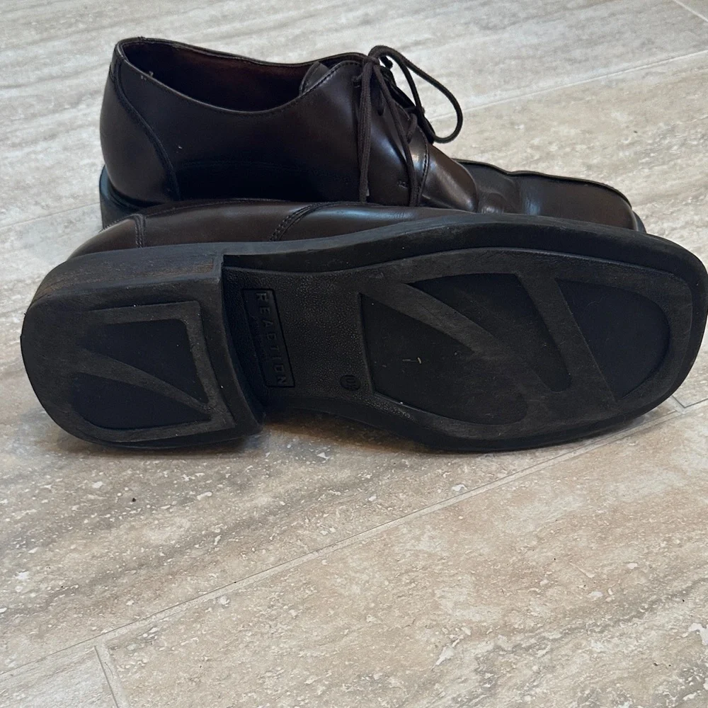 Kenneth Cole Reaction Dark Brown Men's Oxfords size 10 1/2